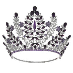 Bride Crown Beauty Pageant Champion Crown Walking Show Laurel Baroque Crown Queen Party Complete Crown