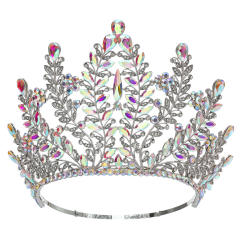 Bride Crown Beauty Pageant Champion Crown Walking Show Laurel Baroque Crown Queen Party Complete Crown