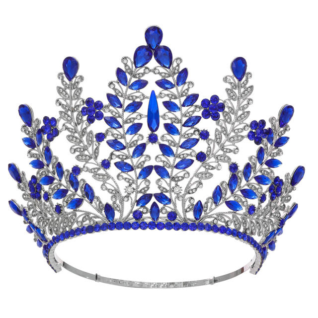 Bride Crown Beauty Pageant Champion Crown Walking Show Laurel Baroque Crown Queen Party Complete Crown