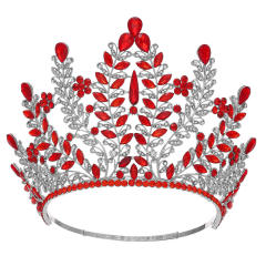 Bride Crown Beauty Pageant Champion Crown Walking Show Laurel Baroque Crown Queen Party Complete Crown