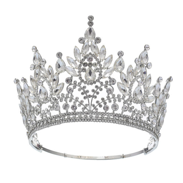 Bridal Crown Hair Accessories Beauty Show Laurel Baroque Crown High-end Full Crown