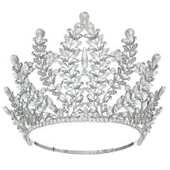 Bride Crown Beauty Pageant Champion Crown Walking Show Laurel Baroque Crown Queen Party Complete Crown