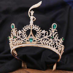 Baroque luxury miss beauty hair crown