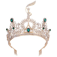 Baroque luxury miss beauty hair crown