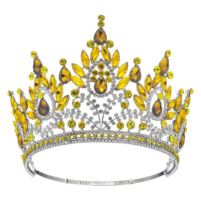 Bridal Crown Hair Accessories Beauty Show Laurel Baroque Crown High-end Full Crown