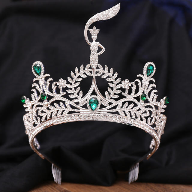 Baroque luxury miss beauty hair crown