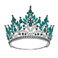 Bridal Crown Hair Accessories Beauty Show Laurel Baroque Crown High-end Full Crown