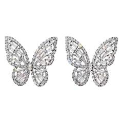 Fashion Hollow Zircon Elegant Butterfly Earrings