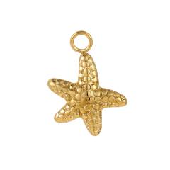 diy jewelry accessories stainless steel marine series pendant mermaid shell sea star bracelet necklace pendant