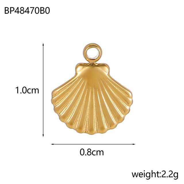 diy jewelry accessories stainless steel marine series pendant mermaid shell sea star bracelet necklace pendant