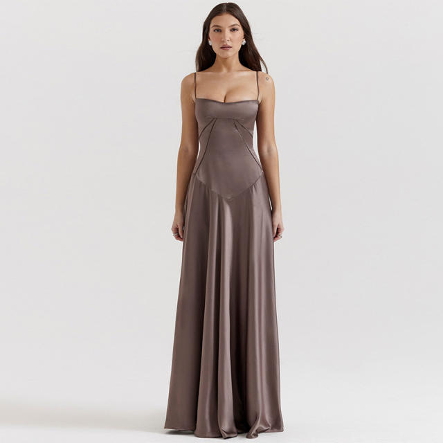 Women's New Sexy Slip Dress 2025 Slim-fit Backless Long Dress dress Women's Evening Dress