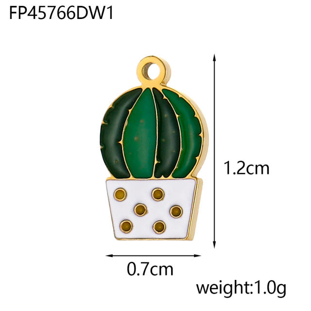 Cactus Ball Cartoon Cute Fashion Fashion DIY Jewelry Accessories Earrings Pendant