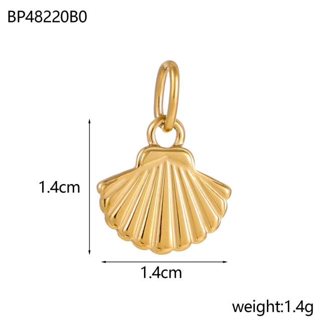 diy jewelry accessories stainless steel marine series pendant mermaid shell sea star bracelet necklace pendant