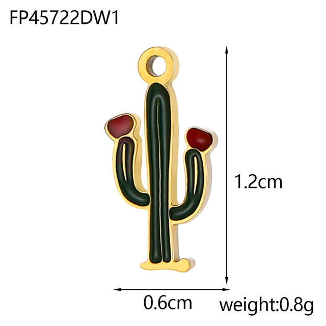 Cactus Ball Cartoon Cute Fashion Fashion DIY Jewelry Accessories Earrings Pendant