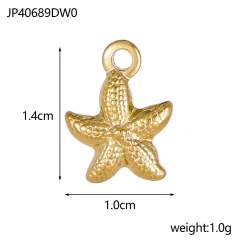 diy jewelry accessories stainless steel marine series pendant mermaid shell sea star bracelet necklace pendant
