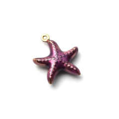 304 stainless steel enamel starfish shell ocean series charm diy jewelry accessory