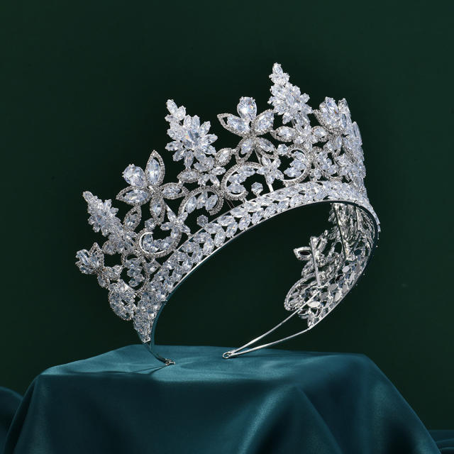 Full zircon luxury bridal headdress wedding accessories crown