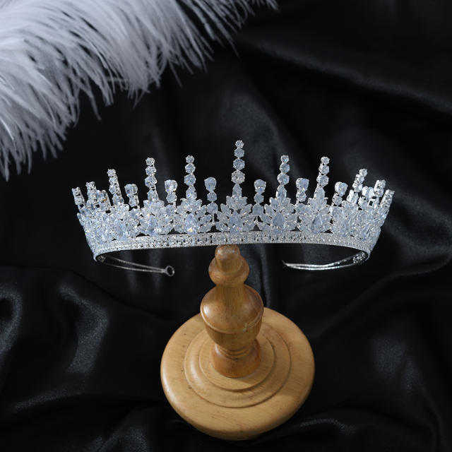 Bridal hairband luxury zircon full diamond temperament hair accessories wedding headband crown
