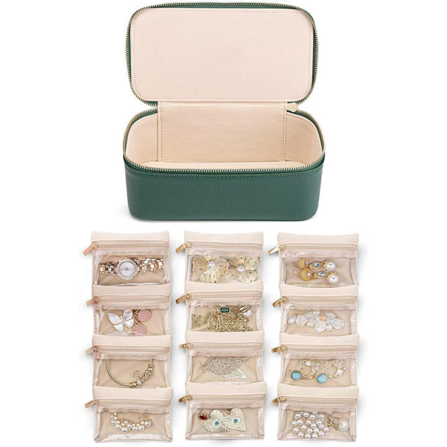 Explosions Travel Jewelry Box Earrings Jewelry Jewelry Storage Box Portable Pack 12 Piece Set Jewelry Box