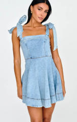 2025 Summer New Temperament Commuter Fashion Sling Denim Women's dress