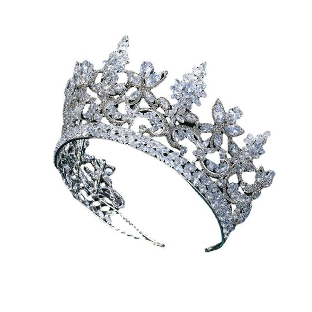 Full zircon luxury bridal headdress wedding accessories crown