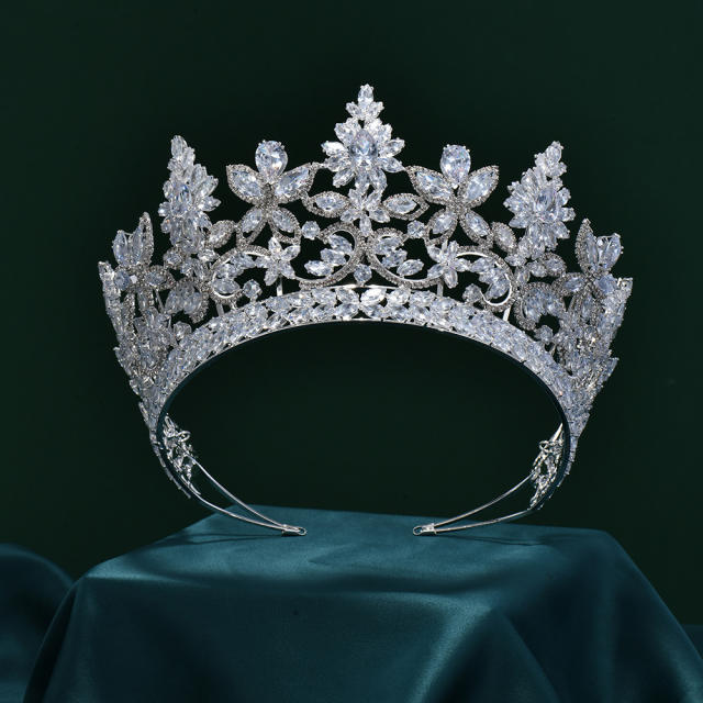 Full zircon luxury bridal headdress wedding accessories crown