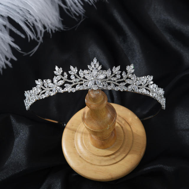 Bridal hairband luxury zircon full diamond temperament hair accessories wedding headband crown
