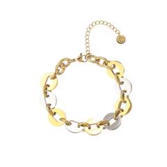 18KG geometric oval chain stainless steel bracelet