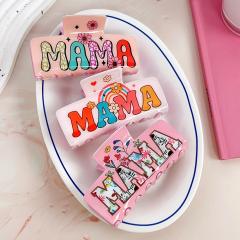 MAMA Theme large hair claw clips