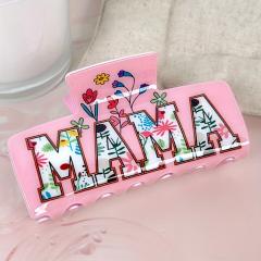 MAMA Theme large hair claw clips