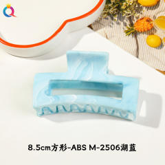 Marble egg flower popular hair claw clips