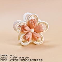 2025 Frosted Three-Dimensional Flower Hair claw clips for summer