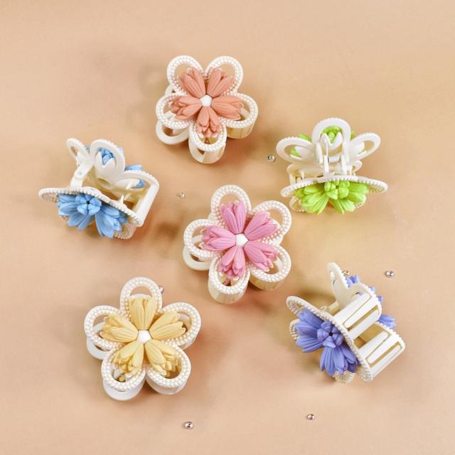 2025 Frosted Three-Dimensional Flower Hair claw clips for summer