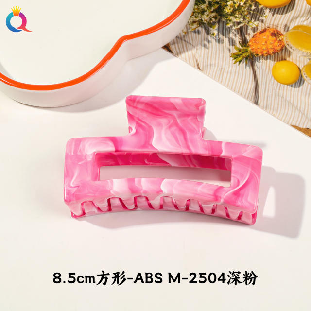 Marble egg flower popular hair claw clips
