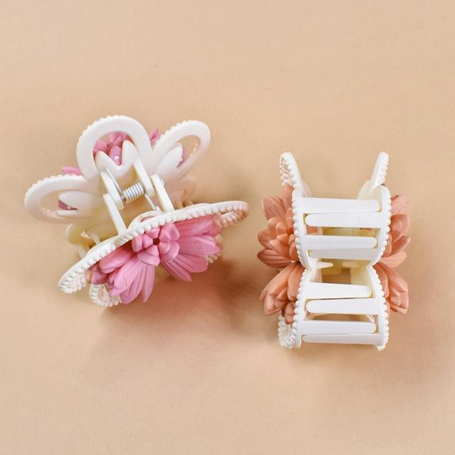 2025 Frosted Three-Dimensional Flower Hair claw clips for summer