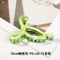Marble egg flower popular hair claw clips