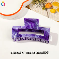 Marble egg flower popular hair claw clips