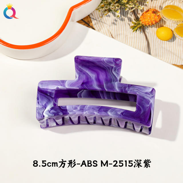 Marble egg flower popular hair claw clips