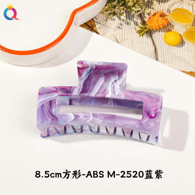 Marble egg flower popular hair claw clips