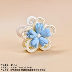 2025 Frosted Three-Dimensional Flower Hair claw clips for summer