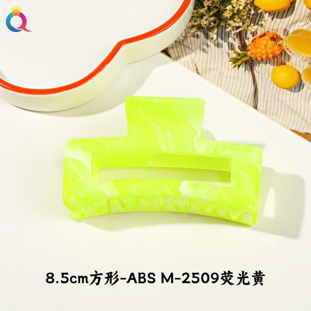 Marble egg flower popular hair claw clips