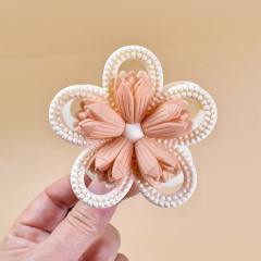 2025 Frosted Three-Dimensional Flower Hair claw clips for summer