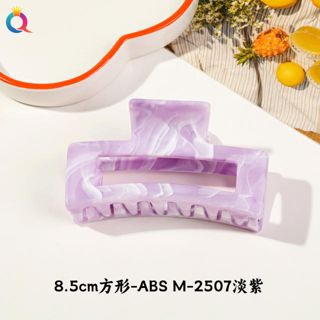 Marble egg flower popular hair claw clips