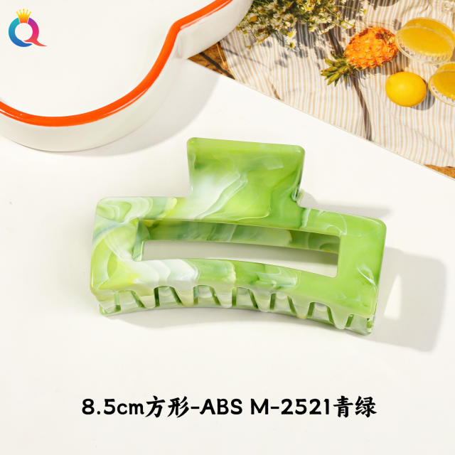 Marble egg flower popular hair claw clips