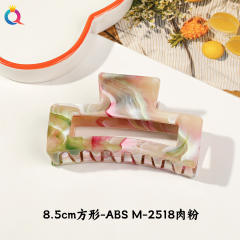 Marble egg flower popular hair claw clips