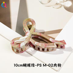 Marble egg flower popular hair claw clips