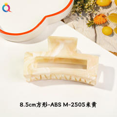 Marble egg flower popular hair claw clips