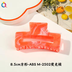 Marble egg flower popular hair claw clips