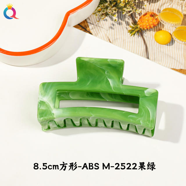 Marble egg flower popular hair claw clips