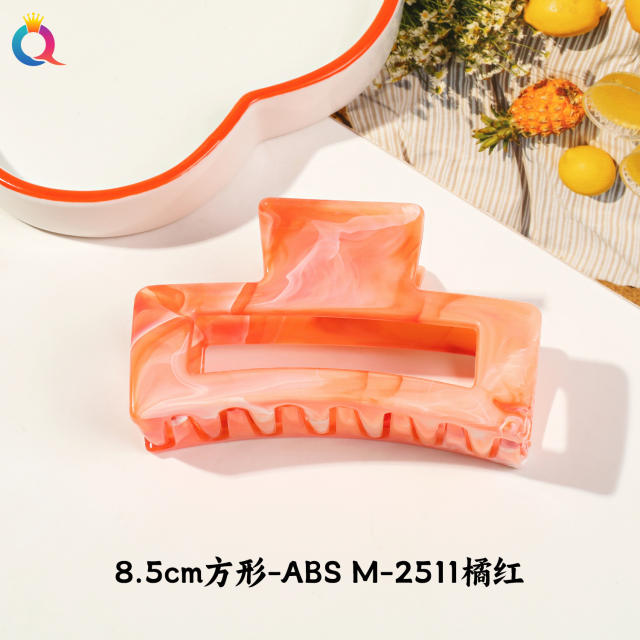 Marble egg flower popular hair claw clips